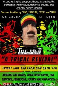a tribal revival at the hut