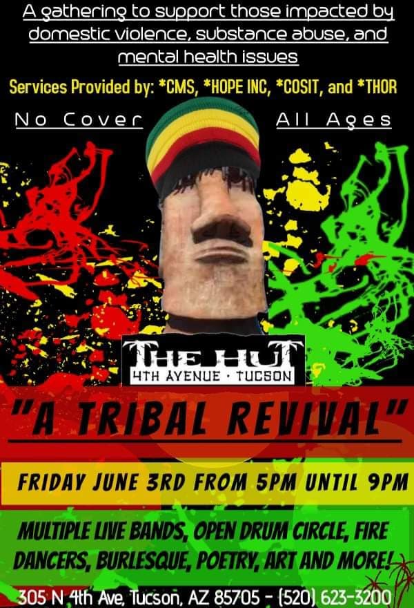 a tribal revival at the hut