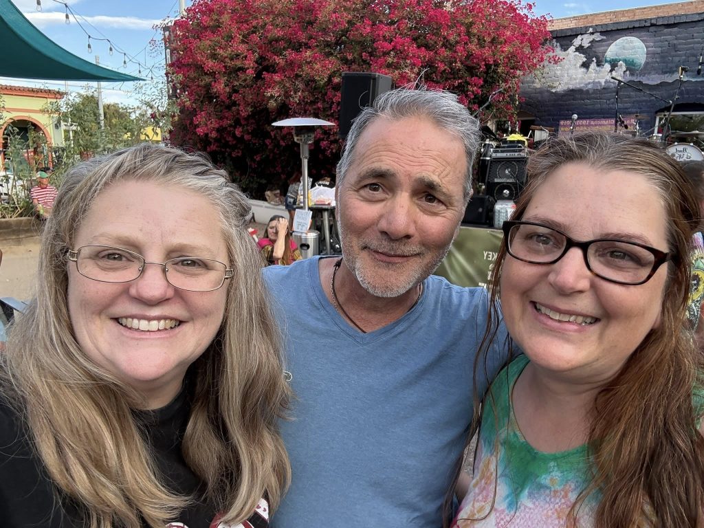 Mark Ryan with Erika Tenney and Kandra Churchwell, Tucson Local Bands.