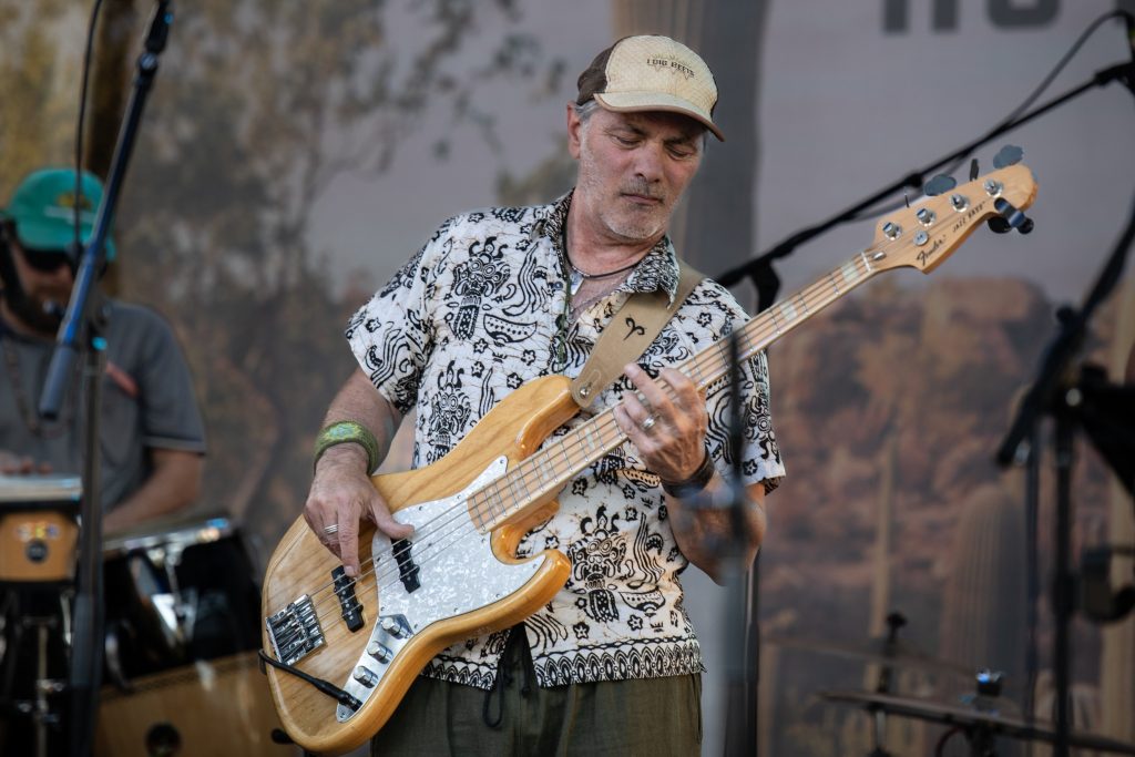 Mark Ryan playing bass.