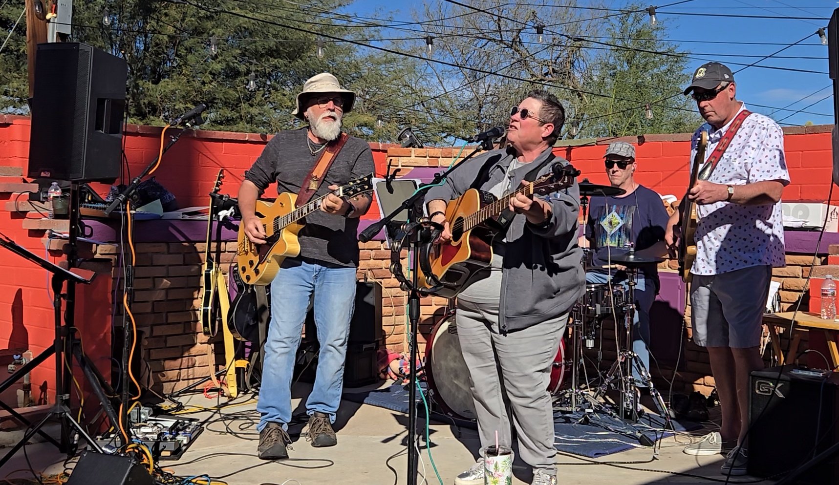 Tucson Musician Spotlight: Sabra Faulk 10 Sabra Faulk with Matt Bruner, Theresa Tari Tenace, Tammy West ,Denise Lane, and Kathy Kolmer