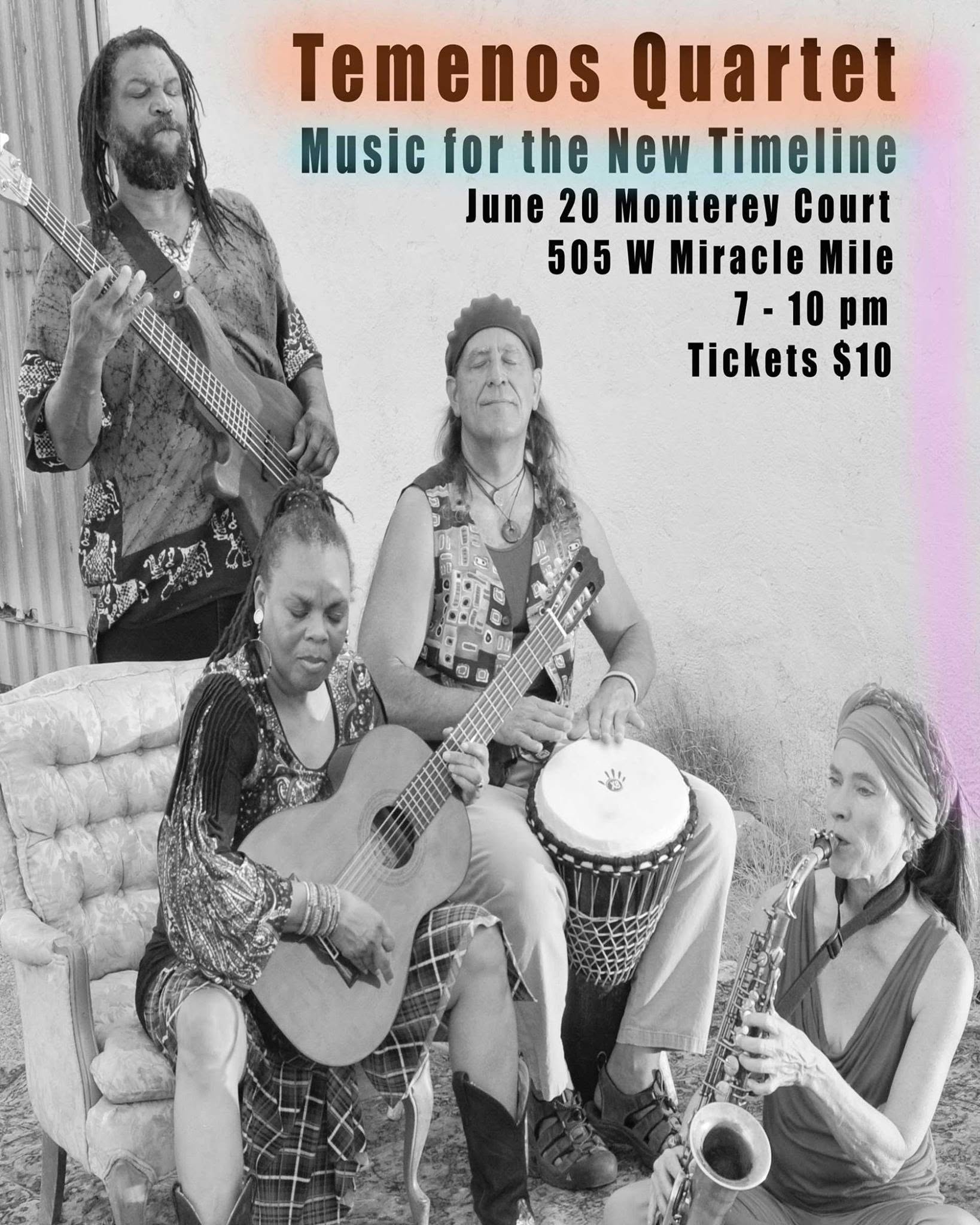 Tucson Musician Spotlight: Amochip Dabney 20 Amochip Dabney on bass with the Temenos Quartet, 2015 poster