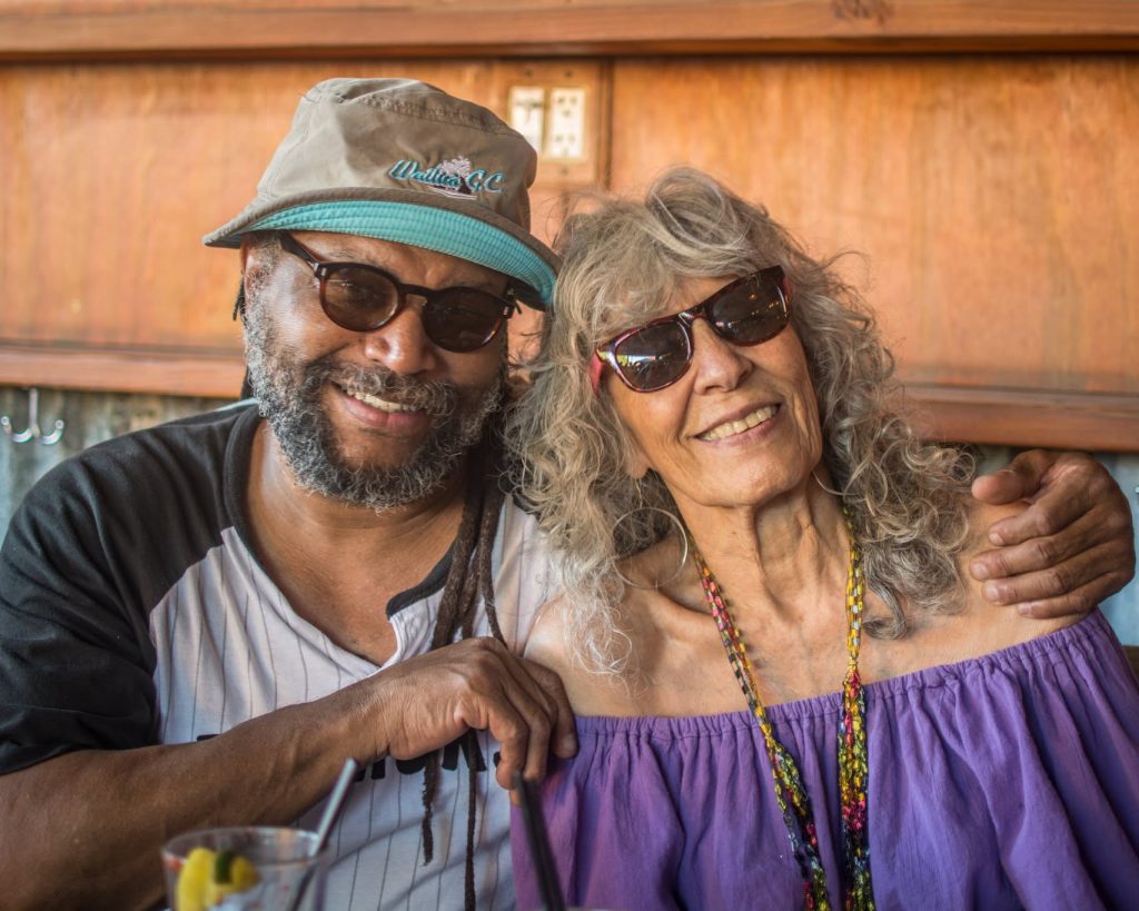 Tucson Musician Spotlight: Amochip Dabney 18 Amochip Dabney with 'La Máquina' Esther Bustamante, Tucson 2019. Photo by Dan Guile.