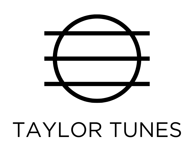 Taylor Tunes 1 taylor tunes logo black